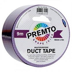 Premto Multipurpose Duct Tape 48mm x 9m - Grape Juice, Durable & Stylish Tape for DIY on Productcaster.