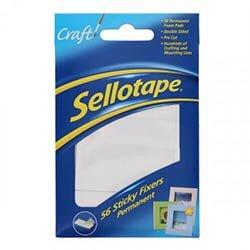 Sellotape Pack of 56 Sticky Fixers - Convenient Adhesive for Everyday Use on Productcaster.