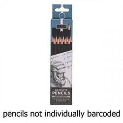 Icon Box 12 Graphite Pencils - F Top-Quality Graphite Pencils for Artists on Productcaster.