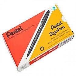 Pentel Original Fibre Tipped Sign Pen - Red - Red Fibre-Tipped Sign Pen for Drawing and Writing on Productcaster.