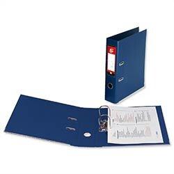 5 Star Office Lever Arch File Polypropylene Capacity 70mm Foolscap Blue Pack of 10 on Productcaster.