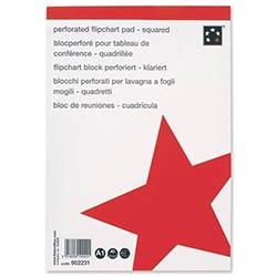 A1 Flipchart Pad Squared Perforated 40 Sheets Feint 20mm Pack 5 5 Star on Productcaster.