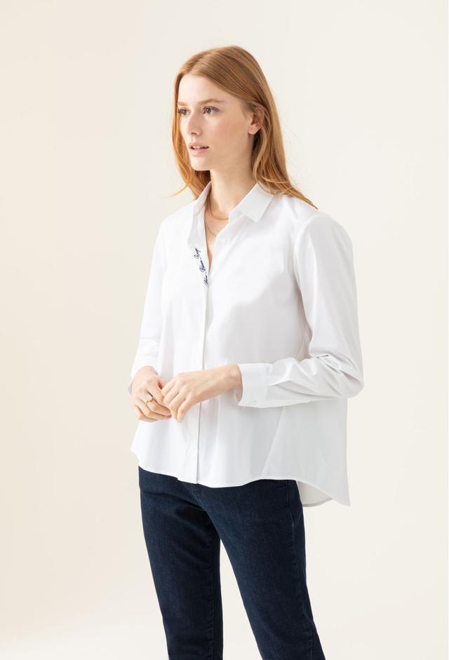 Indies - Chemise Dali blanche en coton - Taille 36 on Productcaster.