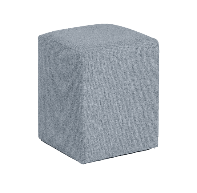 Pouf de chevet Aube, Revetement fauteuil: Bouclette, Coloris fauteuil: Bouclette - Gris foncé, Tablette: Avec tablette on Productcaster.