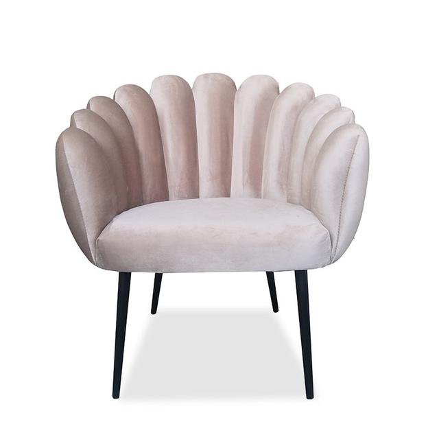 Fauteuil velours design LOUNGE - Couleurs - Velours Taupe on Productcaster.