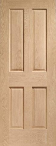 XL Joinery Internal Oak Victorian 4 Panel Fire Door 78" x 27" x 44mm (1981 x 686 x 44mm) on Productcaster.