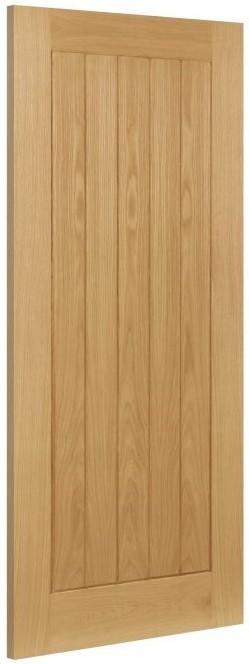 Deanta Doors Internal Ely Oak Un-Finished Door 78" x 24" x 35mm (1981 x 610 x 35mm) on Productcaster.