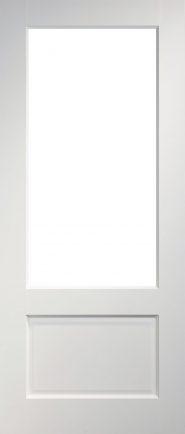 Deanta White Primed Clear Glazed Madison Internal Door 78" x 27" x 35mm (1981 x 686 x 35mm) on Productcaster.