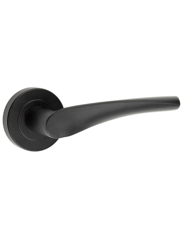 XL Joinery Sesia Matt Black Bathroom Handle Pack 65mm Latch on Productcaster.