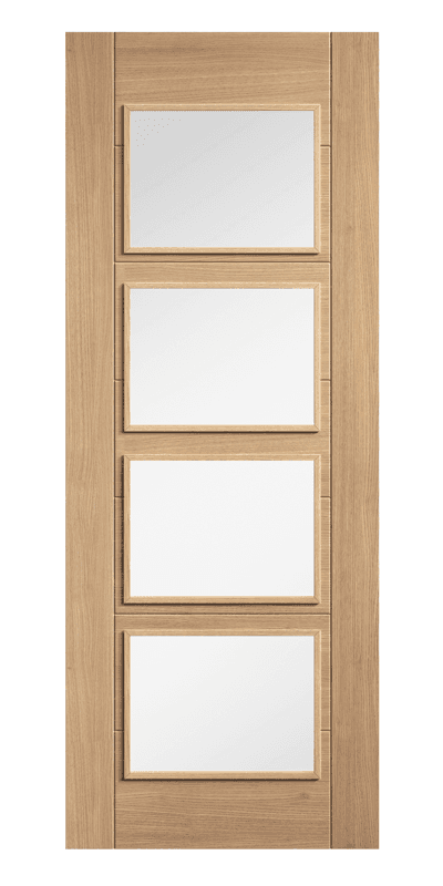 LPD Internal Oak Carini 4L Door 78" x 33" x 35mm (1981 x 838 x 35mm) on Productcaster.