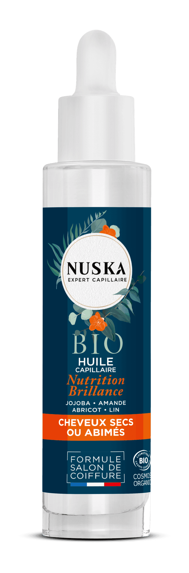 Huile capillaire nutrition et brillance bio (50 ml) - Nuska - Soins capillaires on Productcaster.