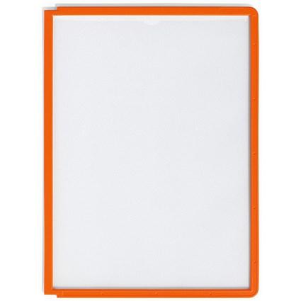 Durable Sherpa A4 Display Panel, Orange, Pack of 5 on Productcaster.