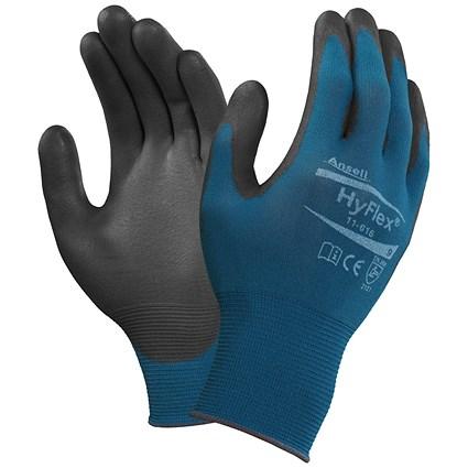 Ansell Hyflex 11-616 Gloves, Blue, Medium on Productcaster.