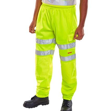 Beeswift Hi Viz Jogging Bottoms, Saturn Yellow, 2XL on Productcaster.