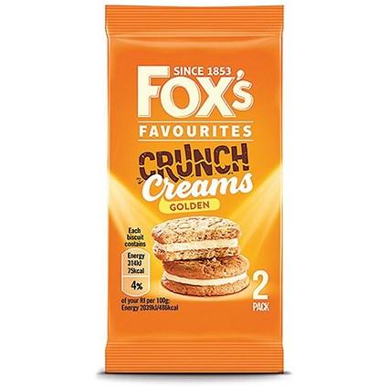 Fox's Crunch Creams Gold Biscuits Twin Packs, 30g, Pack of 48 on Productcaster.