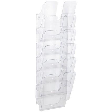 Durable Flexiplus Literature Holder A4 6 Compartments Clear on Productcaster.