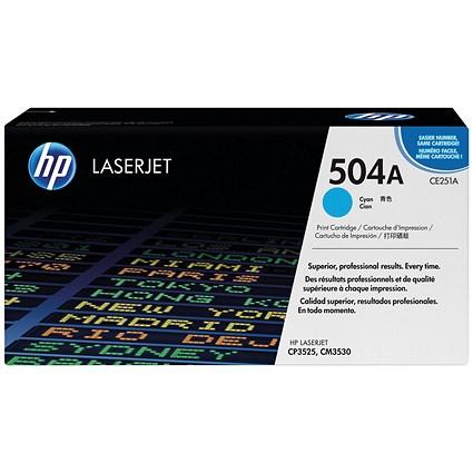 HP 504A Cyan Laser Toner Cartridge on Productcaster.