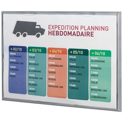 Fast Paper A3 Information Display Silver (Wall mountable holds A3 pages) on Productcaster.