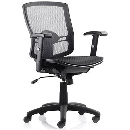 Palma Mesh Operator Chair, Black on Productcaster.