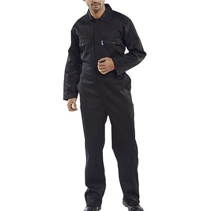 Beeswift Regular Boilersuit, Black, 38 on Productcaster.