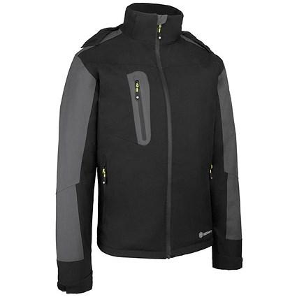 Beeswift Padded Rain Jacket, Black& Grey, 3XL on Productcaster.