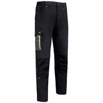 Beeswift Flex Workwear Two-Tone Trousers, Black & Grey, 36T on Productcaster.