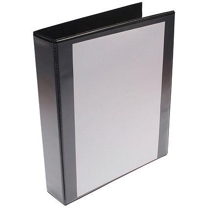 Presentation Binder, A4, 4 D-Ring, 50mm Capacity, Black, Pack of 10 on Productcaster.