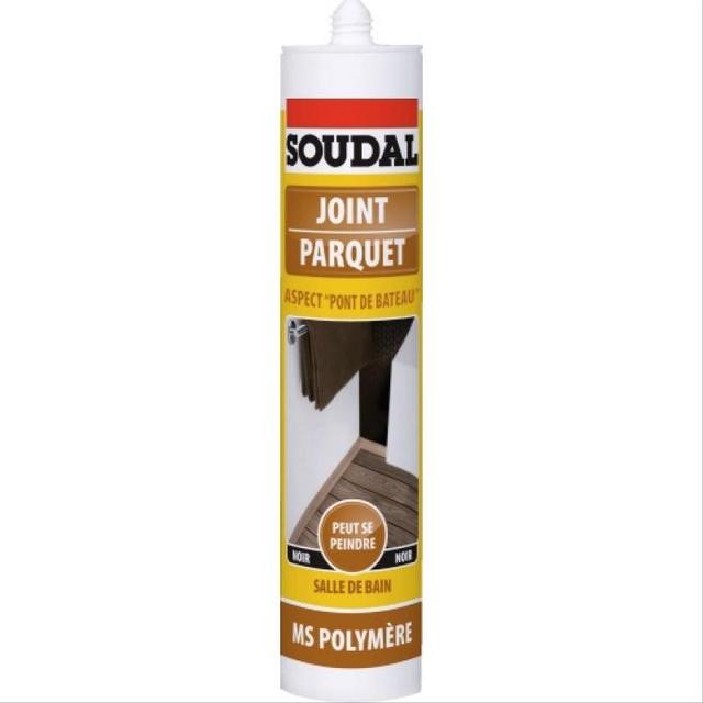 Mastic MS polymère joint de parquet Soudal noir - 290ml on Productcaster.