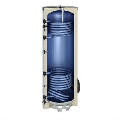 Ballon sanitaire acier 400 litres 2 serpentins 1575x710 Classe A+ on Productcaster.