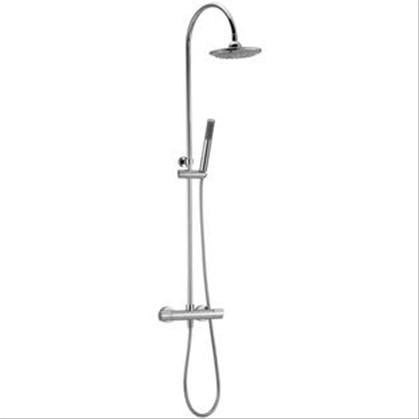 Ensemble douche thermostatique Liwa chromé avec douchette on Productcaster.