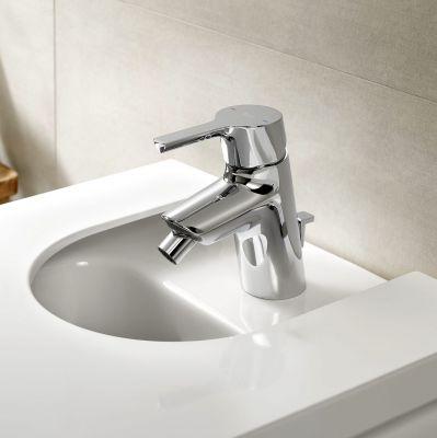 Roca Malva Bidet Mixer Tap with Pop-up Waste - 5A603BC00 on Productcaster.