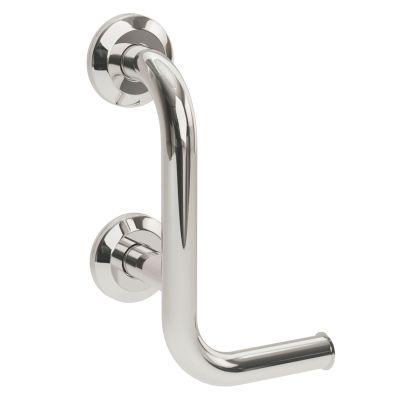 Bathex Knowle 35mm Left Handed Grab Bar and Toilet Roll Hold... on Productcaster.