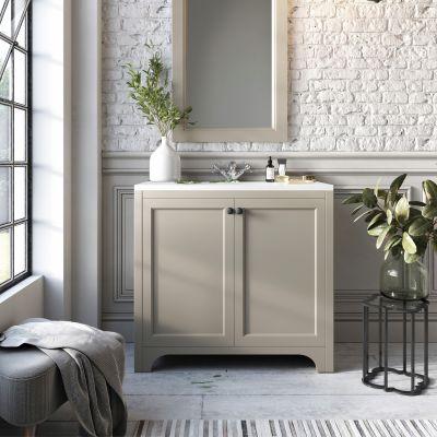 Harrogate Brunswick 900mm Vanity Unit with Basin in Dovetail... on Productcaster.