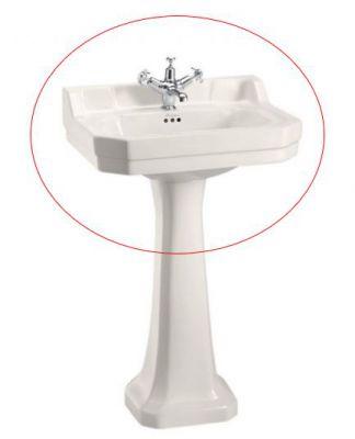 Burlington Edwardian Basin 56 x 47cm two tap hole - Medici I... on Productcaster.