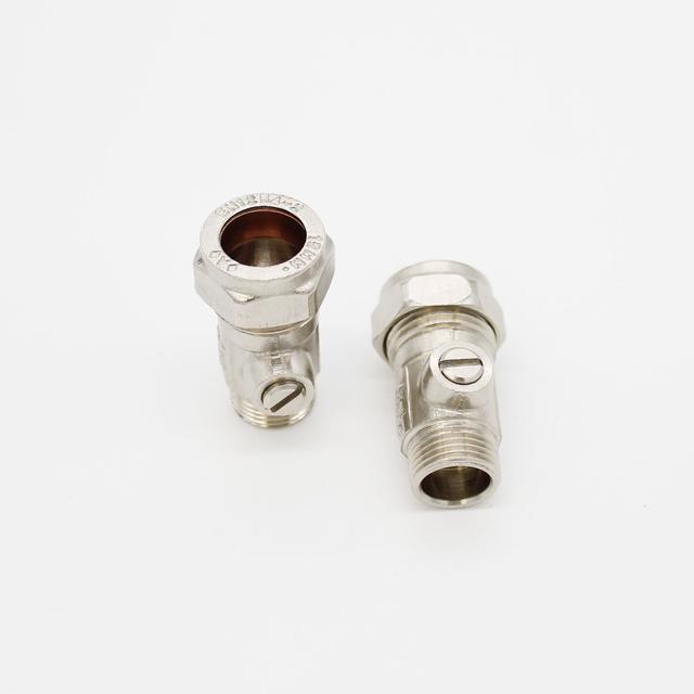 15mm to 3/8 inch Tap Compression Isolating Valve | 2 Pcs on Productcaster.