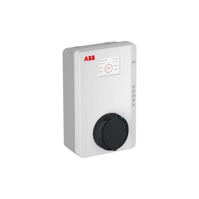 ABB Terra AC Wallbox 7.4kW | 32 Amp Type 2 Single Phase EV Charger with Display, MID Certifaction, RFID and 4G Connectivity on Productcaster.