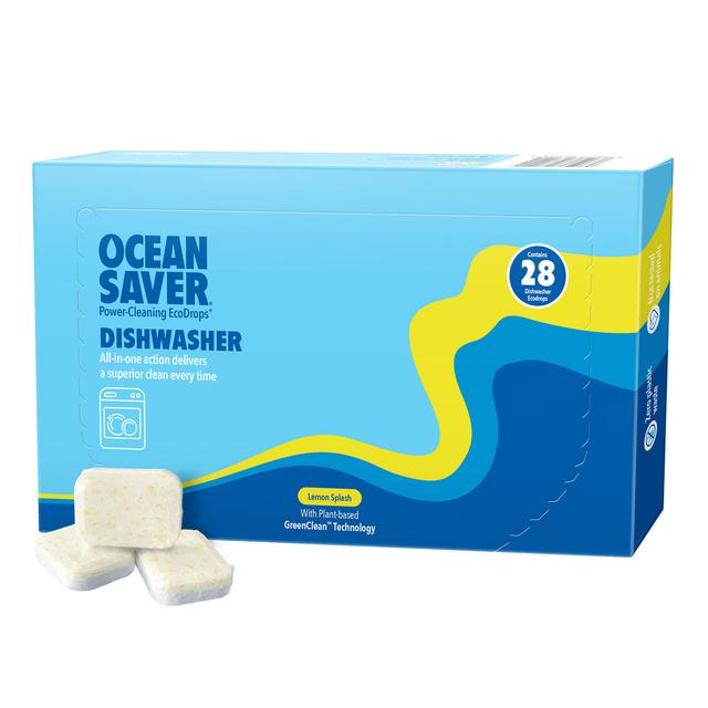 OceanSaver EcoDrops | Dishwasher Tablets | Lemon Splash | 28 Tablets on Productcaster.