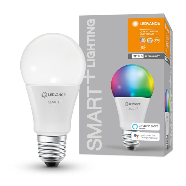 Ledvance Smart+ LED A60 E27 9W | Multicolour WiFi on Productcaster.