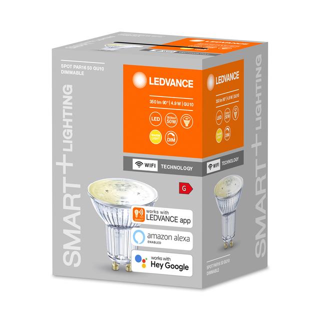 Ledvance Smart+ LED Spotlight GU10 4.9W | Warm White| WiFi on Productcaster.