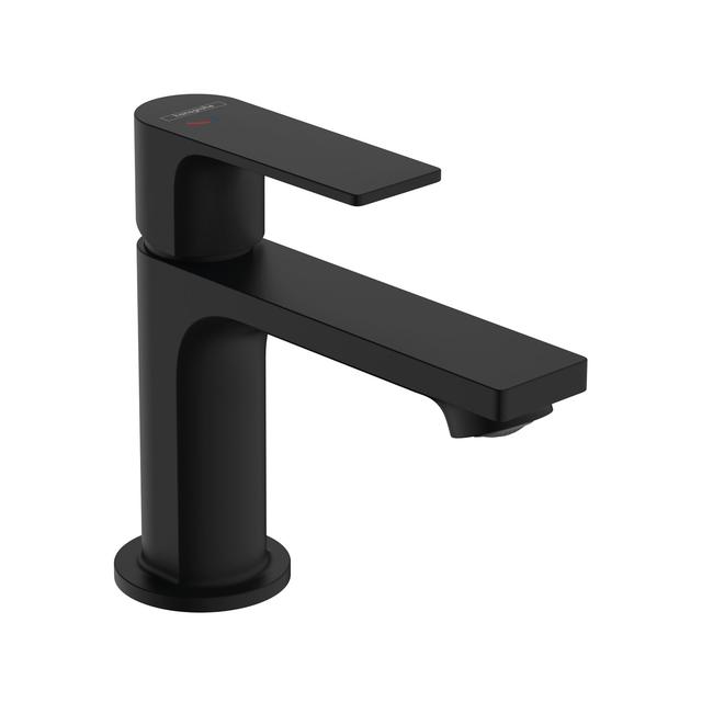 hansgrohe Rebris E 80 EcoSmart+ Basin Mixer Tap With Pop-up Waste | Matt Black on Productcaster.