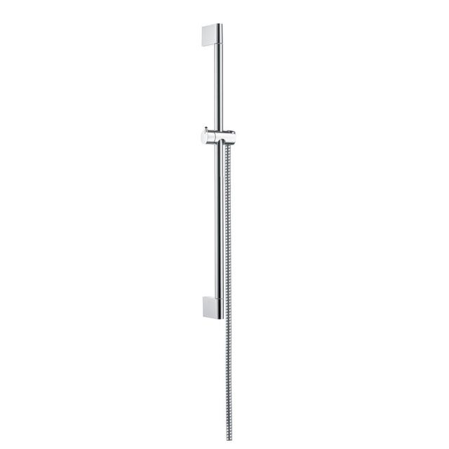 hansgrohe Unica 'Crometta Shower Bar 0.65m with 1.6m Metaflex Shower Hose on Productcaster.