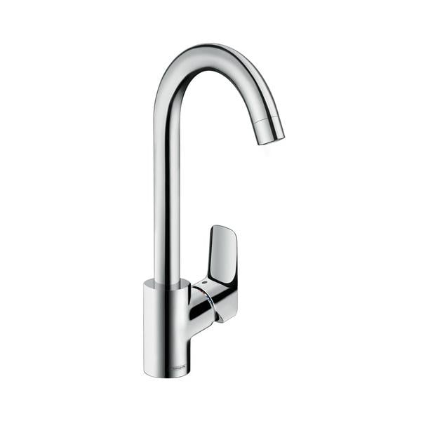 hansgrohe Logis M31 Single Lever 260 Swivel C Spout 360 Kitchen Mixer Tap | Chrome on Productcaster.