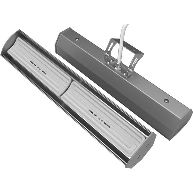 Herschel Advantage IR2 1300W Silver and White Far Infrared Workspace Heater on Productcaster.