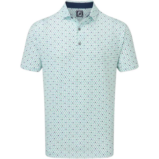 FootJoy Pine Cliffs Flying Wasp Print Lisle Golf Polo Shirt on Productcaster.