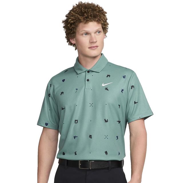 Nike Dri-FIT Tour Icon Print Golf Polo Shirt on Productcaster.