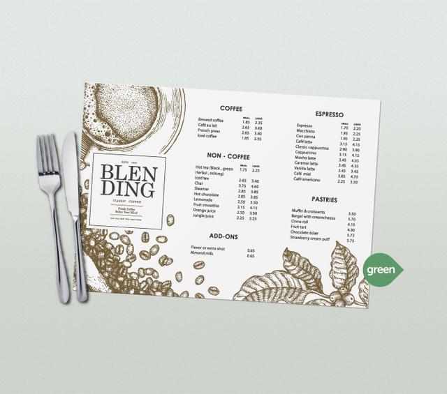 Eco-Friendly Placemat Printing on Productcaster.