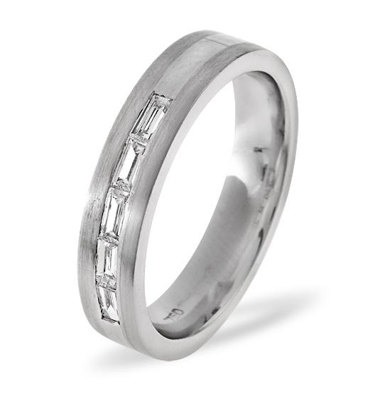 Mens 0.22ct H/si Diamond 18k White Gold Dress Ring on Productcaster.