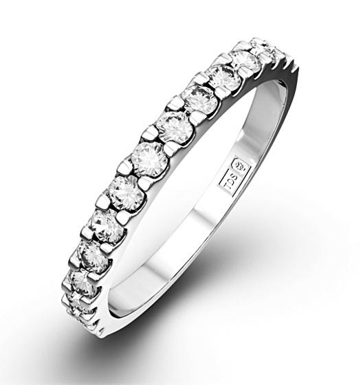 15 Stone Chloe Platinum Lab Diamond Half Eternity Ring 1.00ct F/vs on Productcaster.