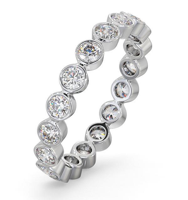 Eternity Ring Emily 18k White Gold Diamond 1.00ct G/vs on Productcaster.