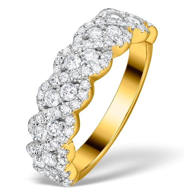 Lab Diamond Weave Ring 1ct H/si In 9k Gold - N4545 on Productcaster.